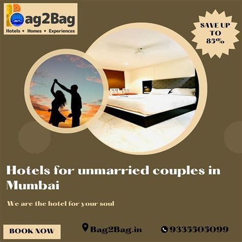 Book Hourly hotels for unmarried couples in Mumbai .